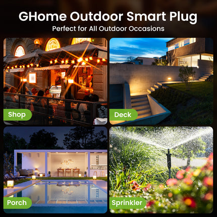 GHome Wi-Fi Outdoor Smart Dual Plug WP7