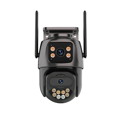 4K 8MP Dual-Lens Security Camera: PTZ WiFi & AI Tracking