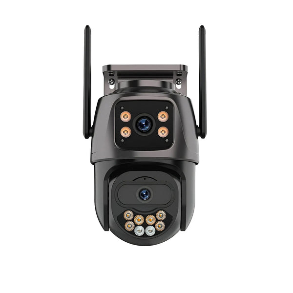 4K 8MP Dual-Lens Security Camera: PTZ WiFi & AI Tracking