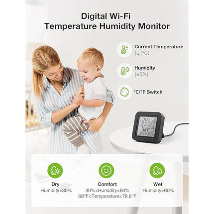 Smart WiFi Thermometer Hygrometer S09