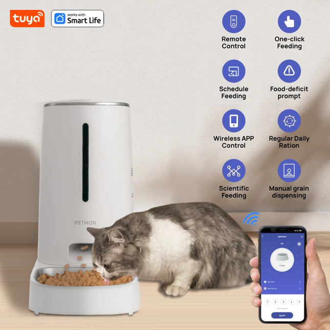 4L Smart WiFi Pet Feeder — Freshness Guard & Low Food Alarm