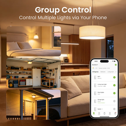 SW7 Smart Dual Dimmer Switch with Timer  Remote and Voice Control