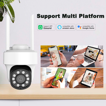 5MP WiFi IP Camera Outdoor 5G Wireless Video With Alexa