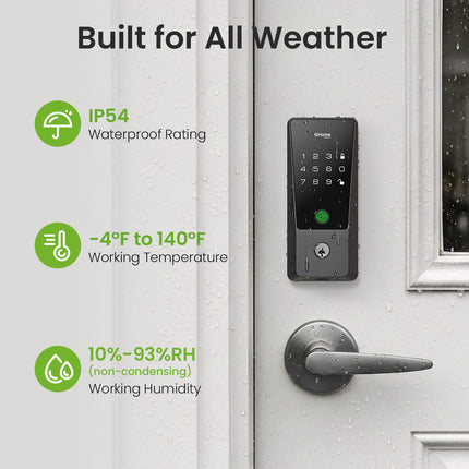 New! GHome Wi-Fi Smart Deadbolt Lock GHome KD10SE2