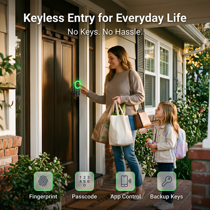 GHome Wi-Fi Smart Fingerprint Door Lock Keypad KD30