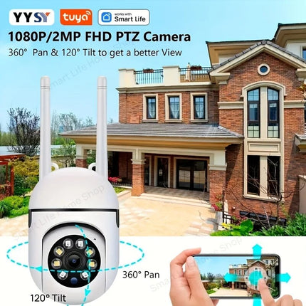 Smart Indoor Security Camera: 2.4G WiFi, Motion Tracking & Two-Way Audio