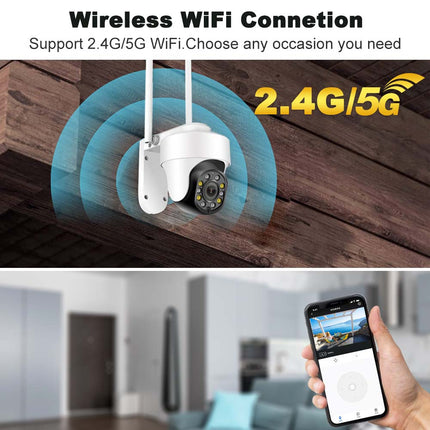 5MP WiFi IP Camera Outdoor 5G Wireless Video With Alexa