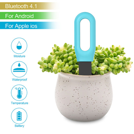 Bluetooth Soil Tester - Smart Garden Moisture & Temp Monitor
