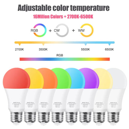 15W WiFi Smart Led Light Bulb E27 110-220V