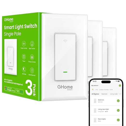 GHome Smart Light Switch Single-Pole SW5