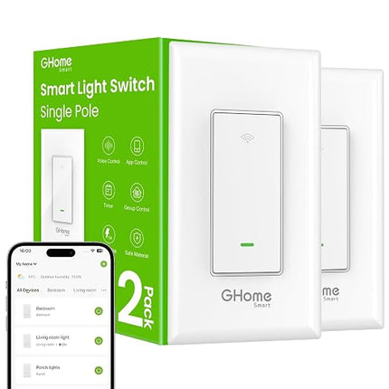 GHome Smart Light Switch Single-Pole SW5