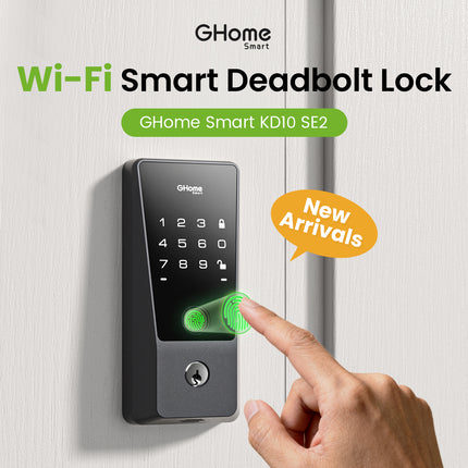 New! GHome Wi-Fi Smart Deadbolt Lock GHome KD10SE2