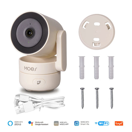 4MP Smart Indoor Camera: Pan/Tilt WiFi Security Monitor