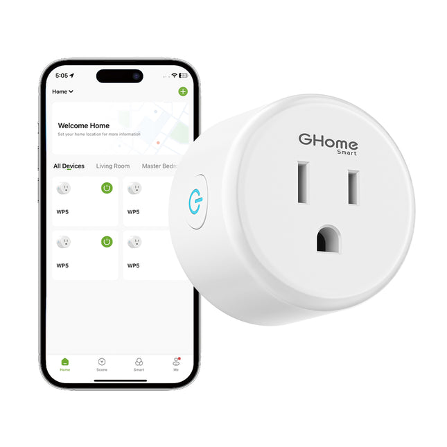 Smart Plug Wi-Fi Outlet Socket GHomeSmart WP5(4-PACK)