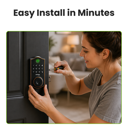 GHome Wi-Fi Smart Fingerprint Door Lock Keypad KD30