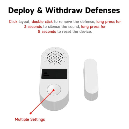 Smart Door & Window Sensor: WiFi Siren & Light Alarm