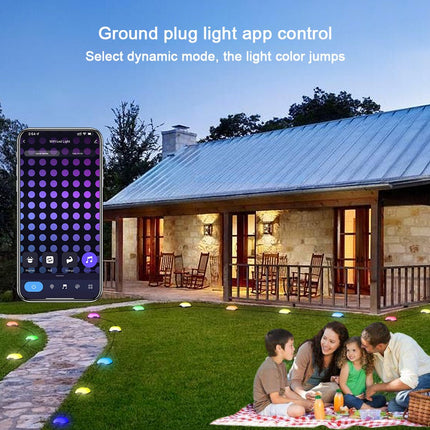 Smart RGB Lawn Lights: Outdoor WiFi & Bluetooth Garden Decor