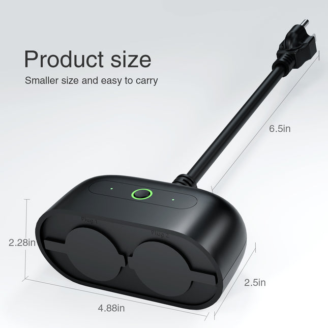GHome Wi-Fi Outdoor Smart Dual Plug WP7