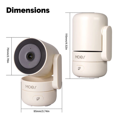 4MP Smart Indoor Camera: Pan/Tilt WiFi Security Monitor