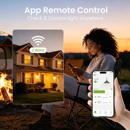 SW7 Smart Dual Dimmer Switch with Timer  Remote and Voice Control