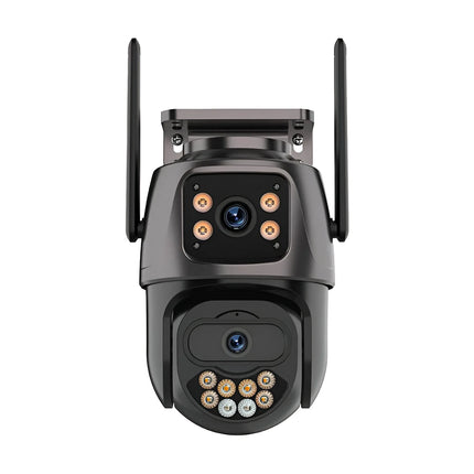 4K 8MP Dual-Lens Security Camera: PTZ WiFi & AI Tracking