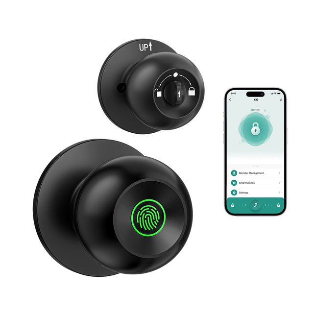 GHome Wi-Fi Smart Fingerprint Door Knob Lock K10