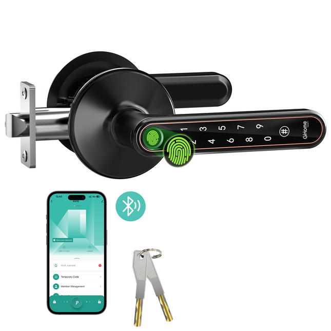 New GHome 4-in-1 Wi-Fi Smart Lever Door Lock KH10