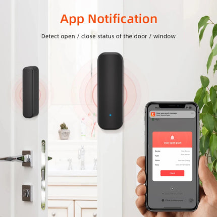 WiFi Door/Window Sensor with App Alerts for Home Security