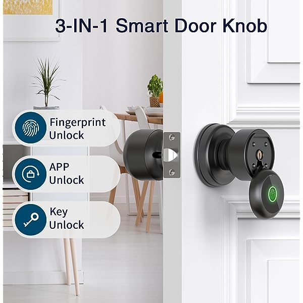Smart Door Knobs Fingerprint Door Lock K02A