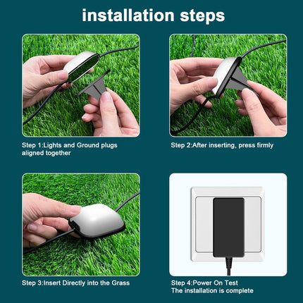 Smart RGB Lawn Lights: Outdoor WiFi & Bluetooth Garden Decor