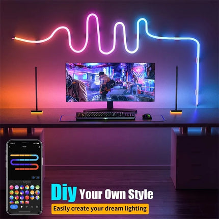 Neon LED Strip Lights 12-24V 84LEDs/M Silicone 2M