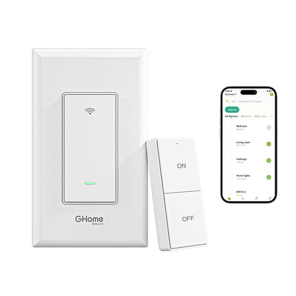 GHome Smart Light Switch (With Remote) SW10